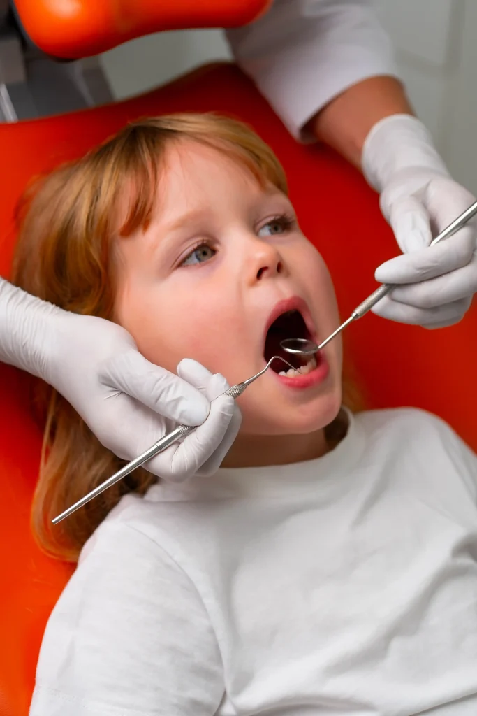Kids' dentist cost during a pediatric dental checkup
