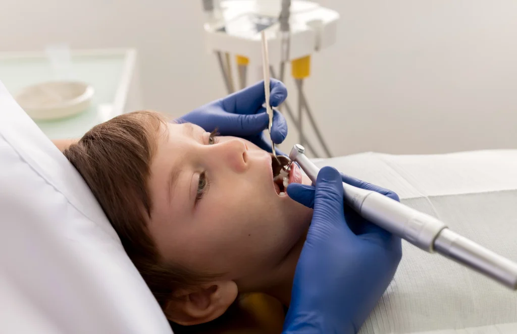 Kids' dentist cost during a pediatric dental checkup