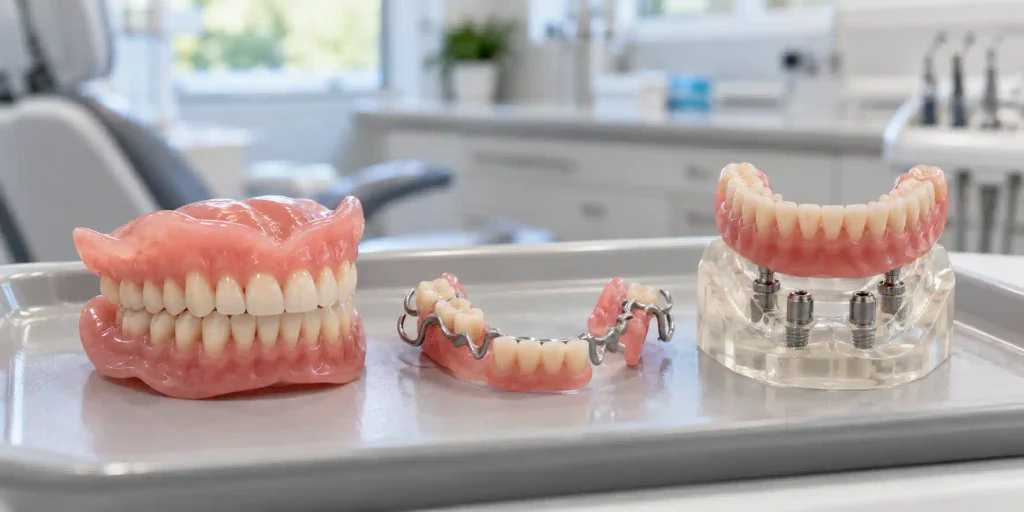 different types of dentures
